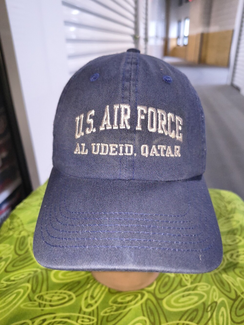 US Air Force Al Udeid, Qatar Embroidered Strapback Cap Hat